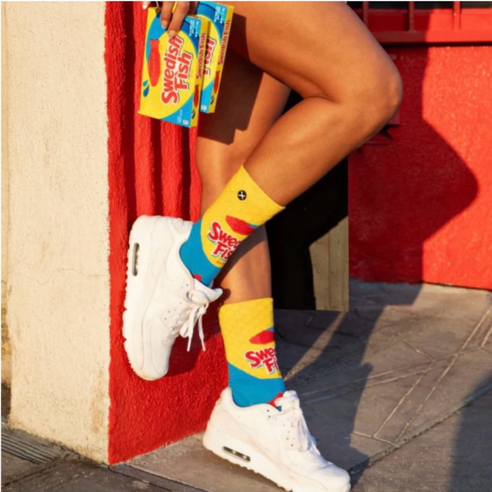 Swedish Fish Socks and Candy Bundle